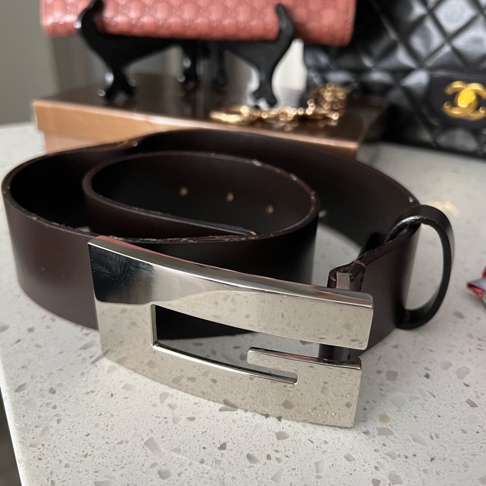 Gucci Unisex Leather belt
